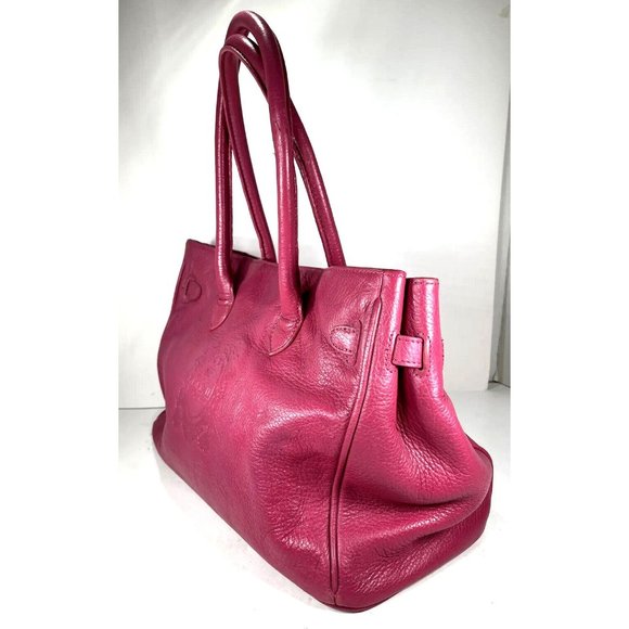 My Flat in London Large Pink Leather Shoulder Bag K023939 - Picture 5 of 16